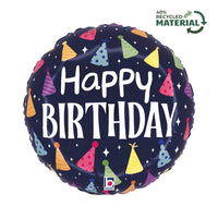 Grabo Birthday Party Hats 18" Foil Balloon