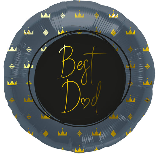 Anagram Best Dad Blue 18" Foil Balloon