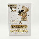 Tiger Feet C50 Birthday Son 12pk birthday cards featuring colorful “Birthday Son” designs