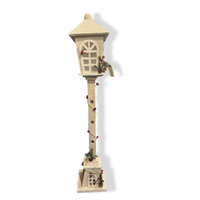 Tiger Feet Wooden Street Lamp White 100cm