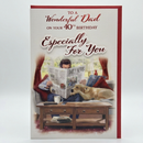 Tiger Feet C75 Birthday Dad Age 40 6pk party decorations in a celebratory design