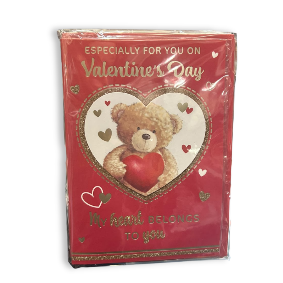 Tiger Feet C50 Valentine's Day Open 6pk of colorful party decorations displayed together
