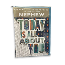 Tiger Feet C90 birthday nephew cards, 6-pack with colorful celebratory design