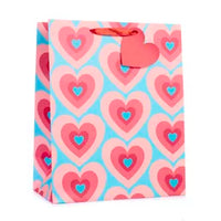 Tiger Feet 6 Pack Gift Bag Hearts Medium