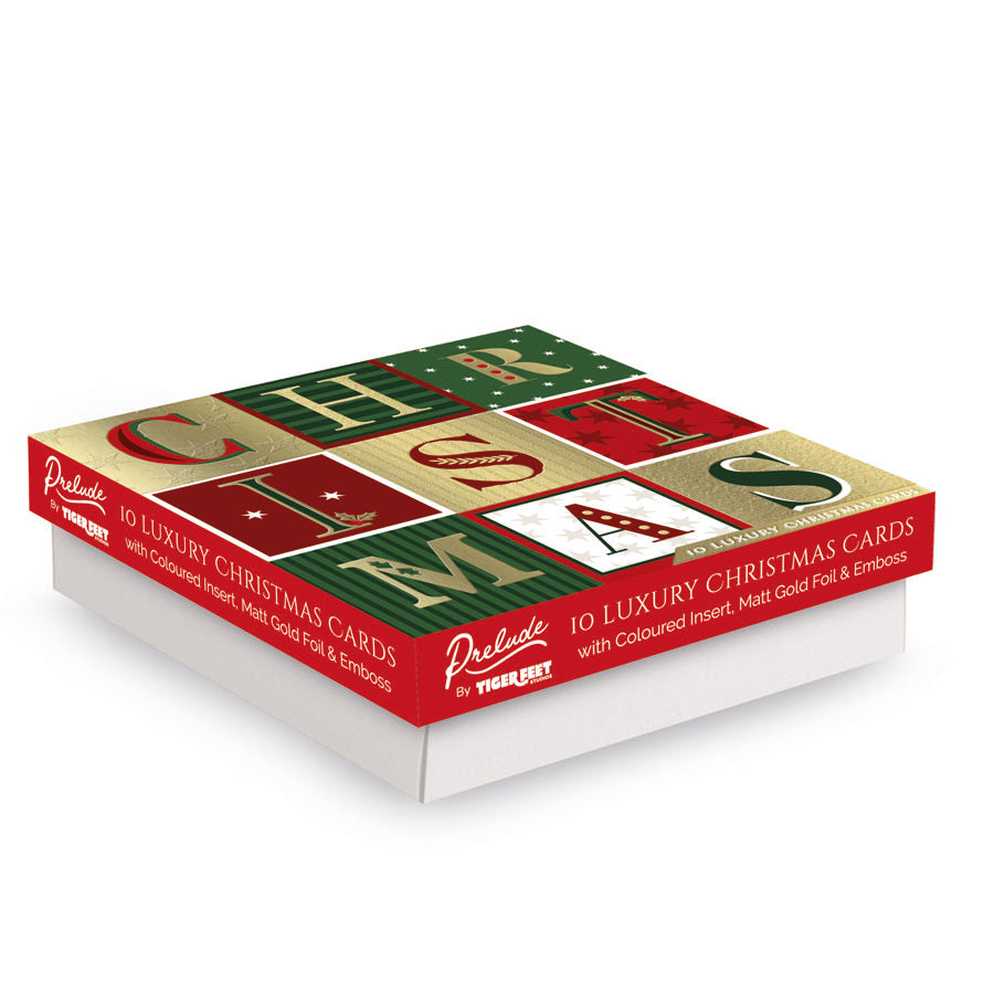 Prelude C160S Christmas Boxed Cards Open 24x10pk