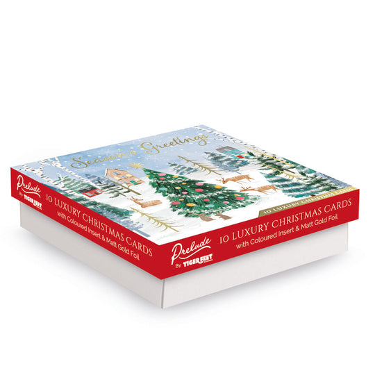 Prelude C160S Christmas Boxed Cards Open 24x10pk