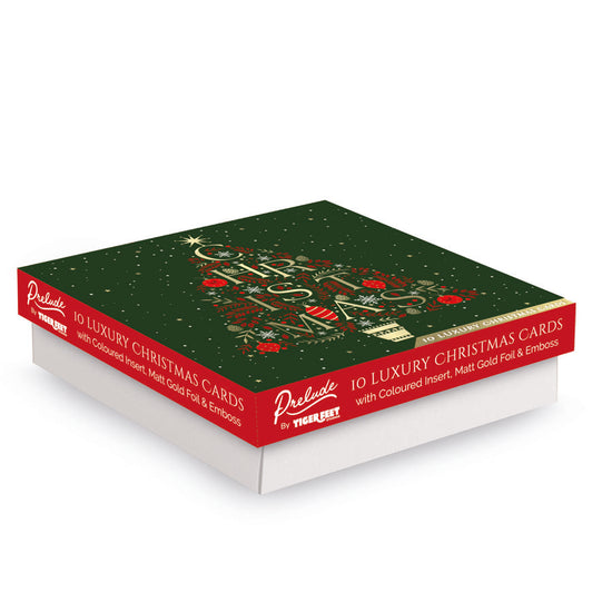 Prelude C160S Christmas Boxed Cards Open 24x10pk