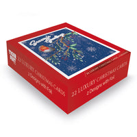 Tiger Feet Christmas Boxed Cards Medium 24x22pk