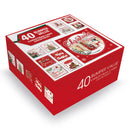Tiger Feet Christmas Square Boxed Cards 24x40pk