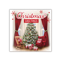Tiger Feet Christmas Square Boxed Cards 24x40pk