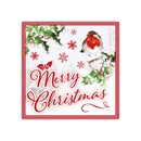Tiger Feet Christmas Square Boxed Cards 24x40pk