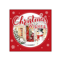 Tiger Feet Christmas Square Boxed Cards 24x40pk