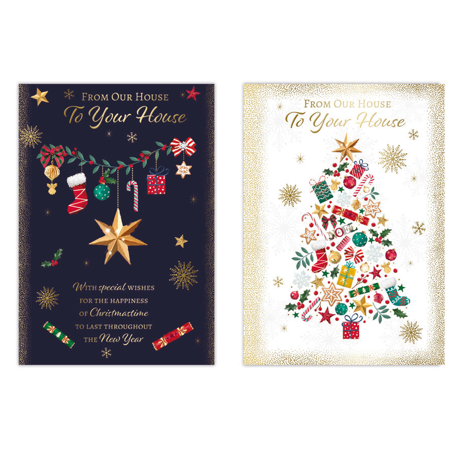 Poppyhill C50 Christmas House To House 12pk