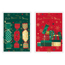 Tiger Feet Poppyhill C50 Christmas House To House 12pk Christmas cards displayed in packaging