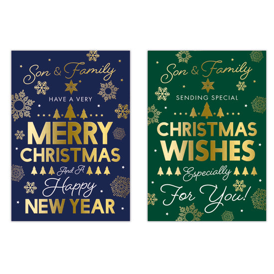 Poppyhill C50 Christmas Son & Family 12pk