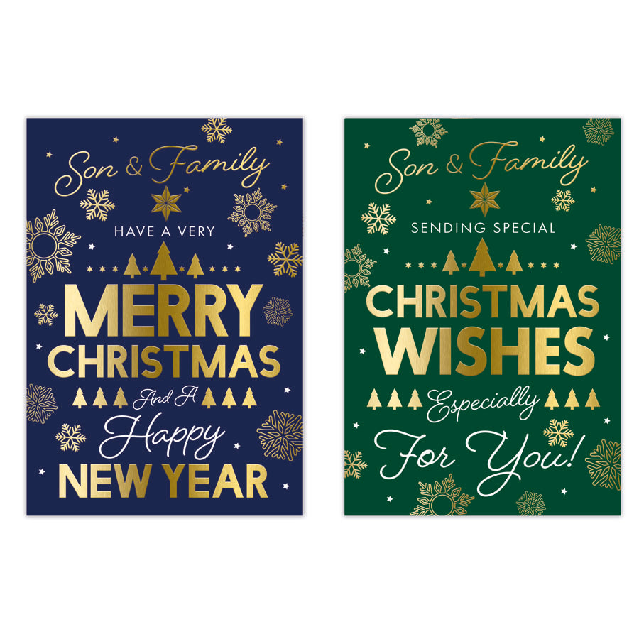 Poppyhill C50 Christmas Son & Family 12pk