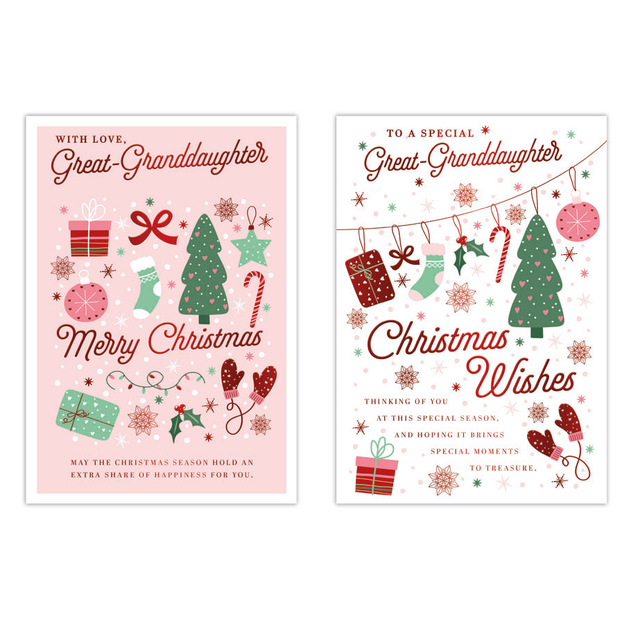 Poppyhill C50 Christmas Great-Granddaughter 12pk