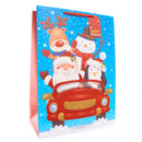 Gift Bag Santa & Friends Giant Portrait 12pk