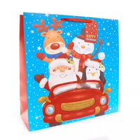 Gift Bag Santa & Friends Giant Square 12pk