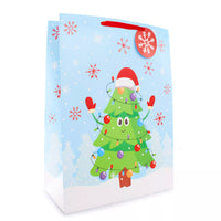 Gift Bag Christmas Tree Giant Portrait 12pk