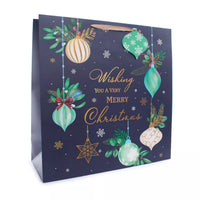Gift Bag Baubles Giant Square 12pk