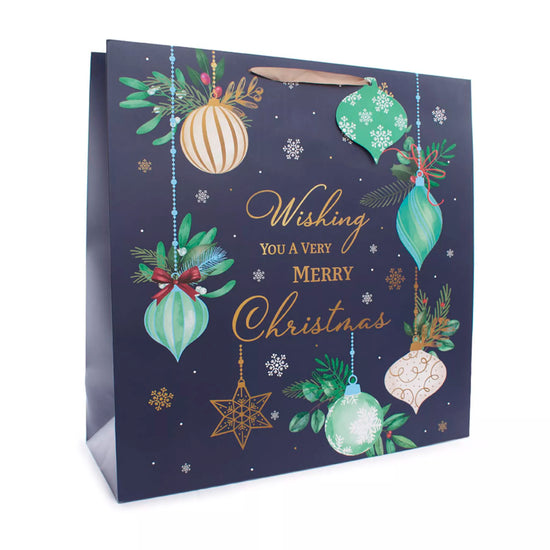 Gift Bag Baubles Giant Square 12pk