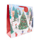 Gift Bag Winter Scene Giant Square 12pk