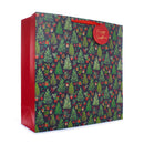 Gift Bag Trees Multi Giant Square 12pk