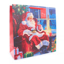 Gift Bag Santa Giant Square 12pk