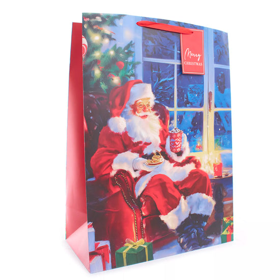 Gift Bag Santa Super Giant 12pk