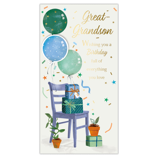 Prelude C55 Birthday Great-Grandson 6pk