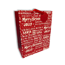 Christmas Text Generic Gift Bag Large 12pk