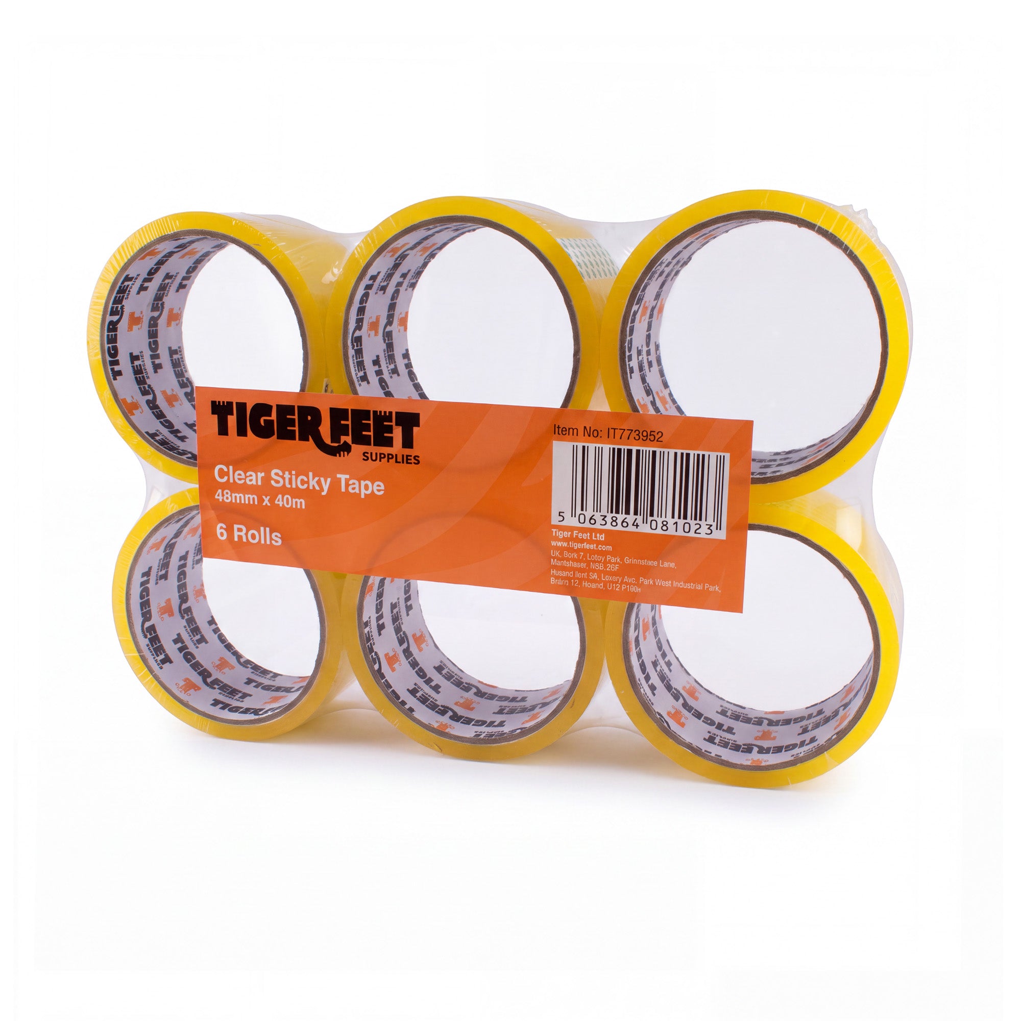 Clear Tape 48mm x 40m 6pk