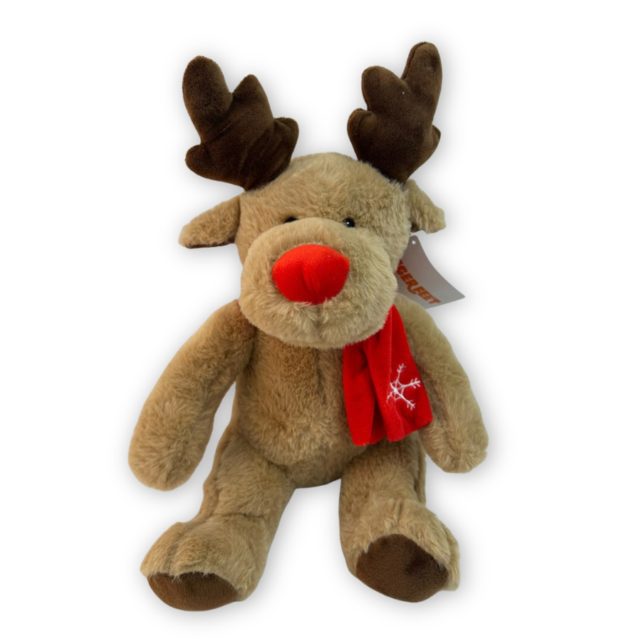 Christmas Reindeer W/Scarf 26cm