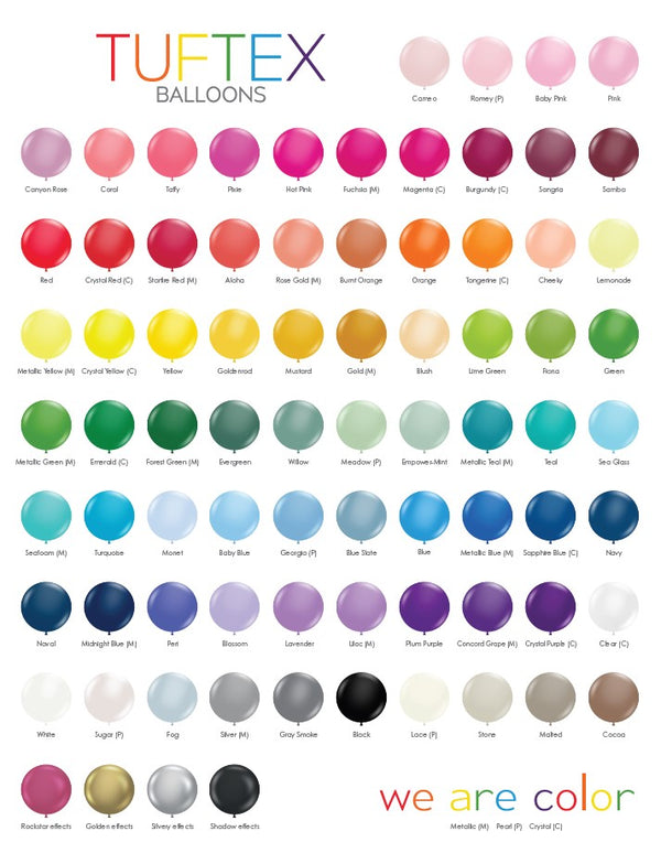 Tuftex Colour Chart