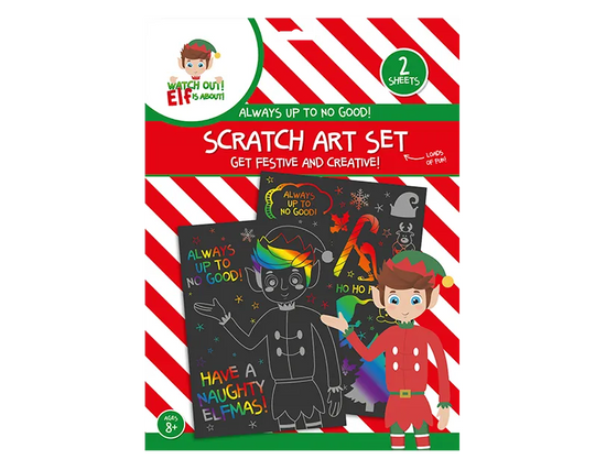 Elf Scratch Art Set 2 Sheet