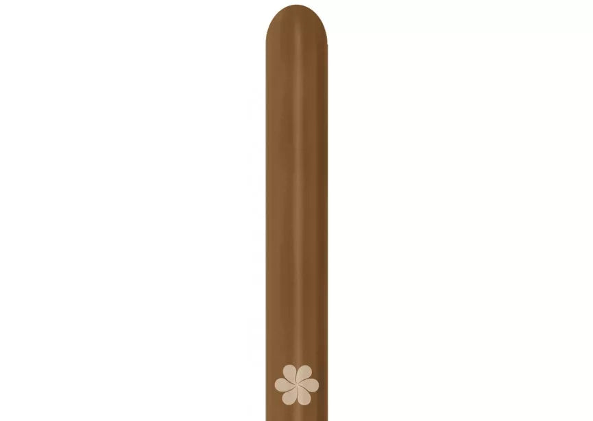 Sempertex Latex Modelling Nozzle Up Mocha 360 pack showing 50 individual nozzles for balloon decorating