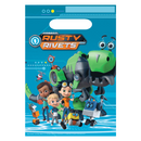 Rusty Rivets Plastic Party Bags 8pk