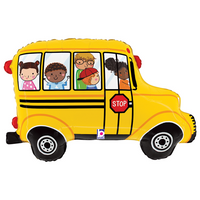 Yellow School Bus 29" Large Foil Balloon