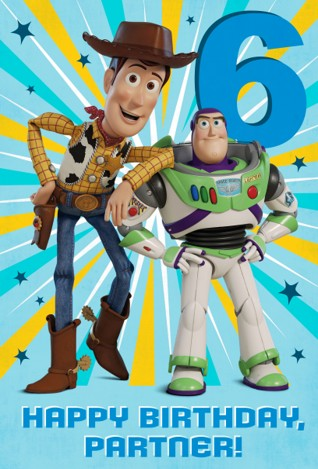 Hallmark 6 Pack Cards C32 Birthday Toy Story
