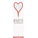 Unique Party Candle Sparkler Rose Gold Heart 7