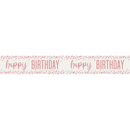 Unique Rose Gold Birthday Banner 9ft