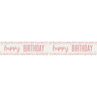 Unique Rose Gold Birthday Banner 9ft