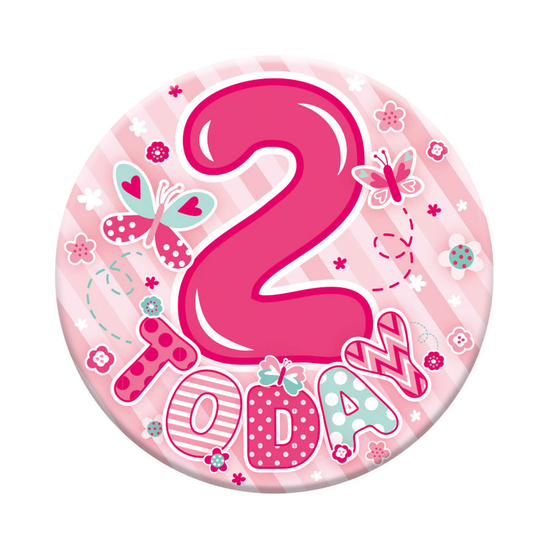 Small Badges Age 2 Female 6pk