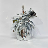 Silver Tiger Feet Balloon Weight 170g, decorative metal weight with tiger foot design for securing balloons.