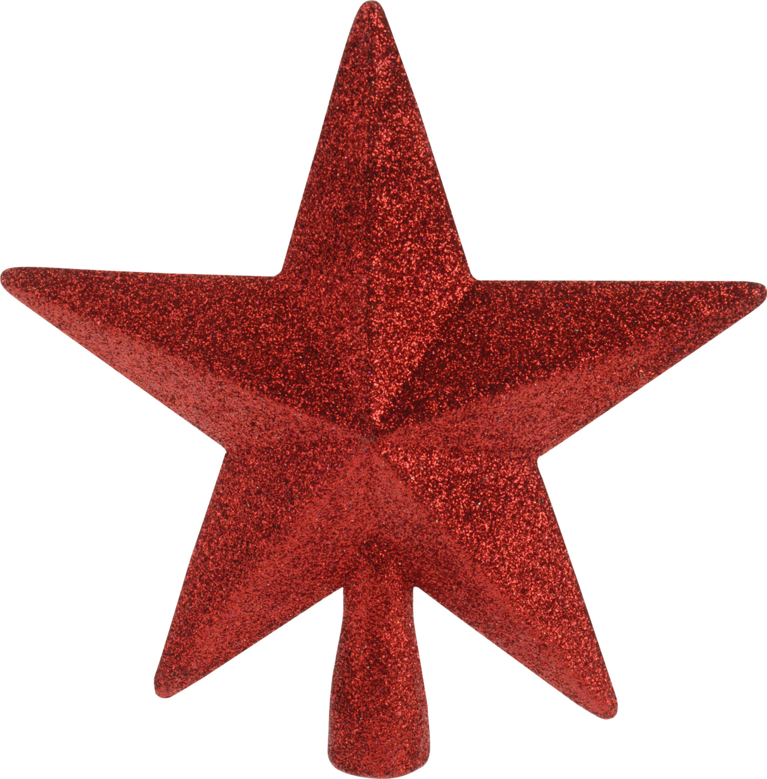 Koopman Tree Topper Star Glitter Red 19cm