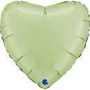 Grabo Foil Balloon Satin Olive Green Heart 22"