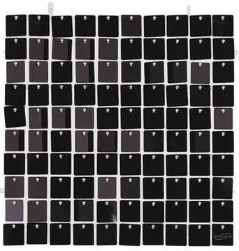 Oaktree Metallic Sequin Wall Panel Black 30cm