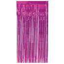 Unique Fringe Door Curtain Hot Pink 1x2M