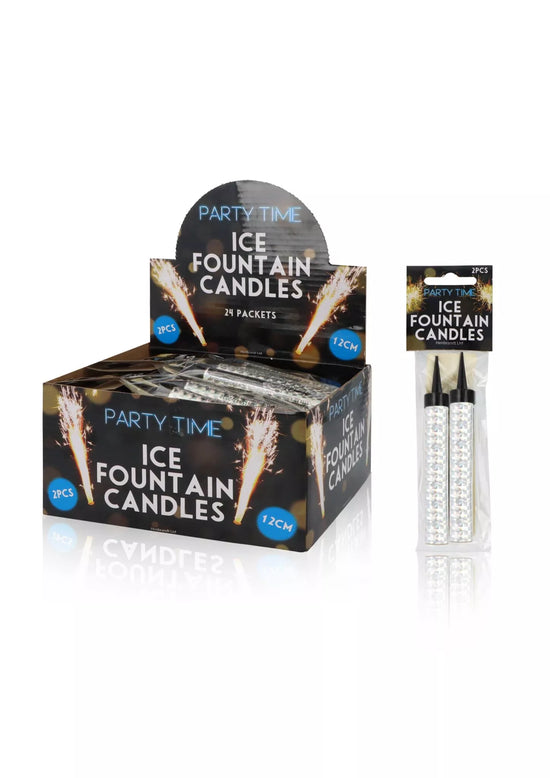 Ice Fountain Silver 12cm 24x2pk